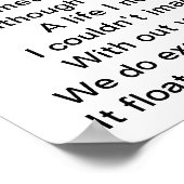 Poster Poème pour les parents d'enfants atteints du syndr (Coin)