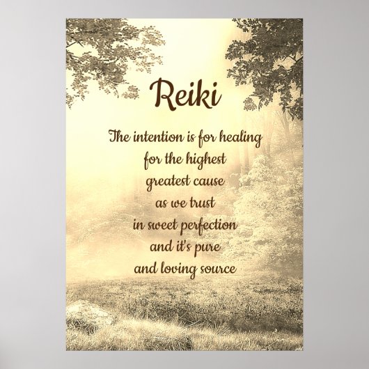 Poster Poème Reiki (Devant)