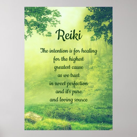 Poster Poème Reiki (Devant)