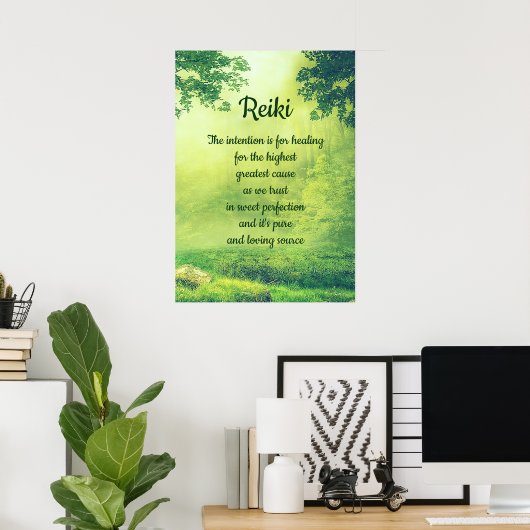 Poster Poème Reiki (Bureau à domicile)