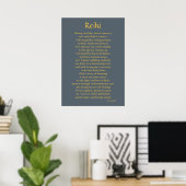 Poster Poème 'Reiki Connection' (Bureau à domicile)