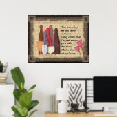 Poster Poème Vin & Art Rose (Bureau à domicile)