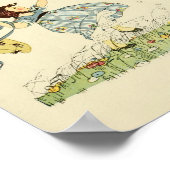 Poster Poème vintage "Le Papillon", (Coin)