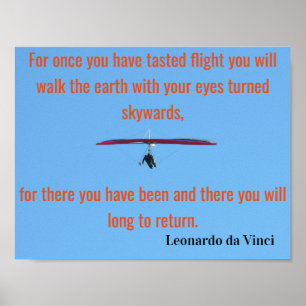 Poster Poème volant Da Vinci 🚁 ✨ Budget spécial