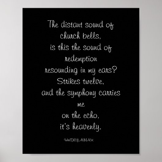 Poster Poésie (Devant)