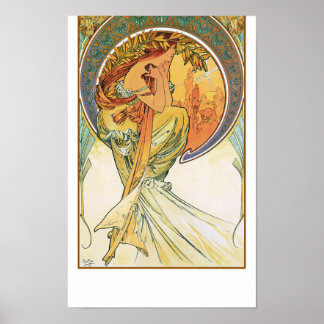 Poster Poésie de Alphonse Mucha