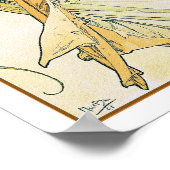 Poster POÉSIE de la série "Les Arts" de Mucha (Coin)