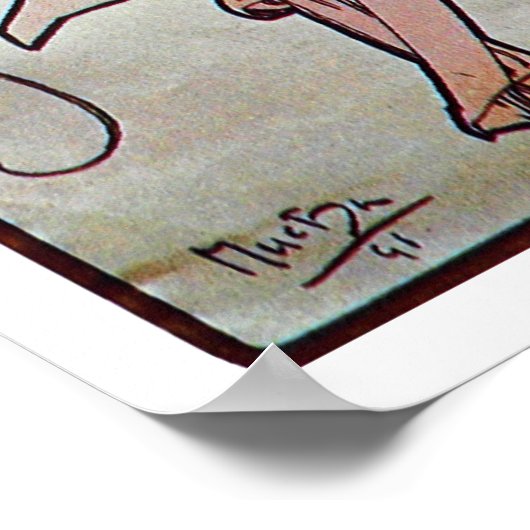 Poster Poésie, Mucha (Coin)