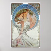 Poster Poésie, Mucha (Devant)