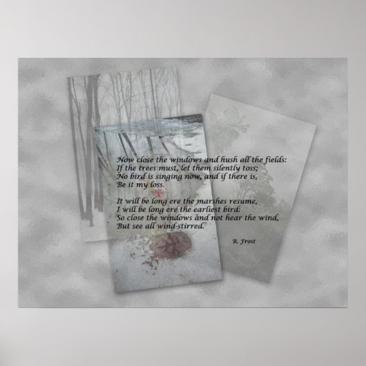 Poster Poésie Robert Frost (Devant)