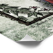 Poster Poésie victorienne Art Rossetti "Amour" Glossy (Coin)