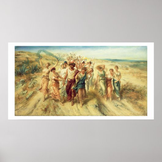 Poster Poet Anacreon (570-485 BC) with Muses, 189 (Devant)