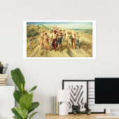 Poster Poet Anacreon (570-485 BC) with Muses, 189 (Bureau à domicile)