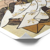 Poster Poétesse Ono, Harunobu, 1764 (Coin)