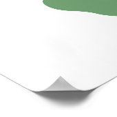 Poster Poetica Gecko en vert (Coin)