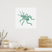 Poster Poetica Green Cricket Print (Cuisine)