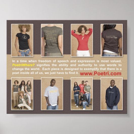 Poster "PoetriOù ?"...Un Style Comme Aucun Autre ! ! ! (Devant)