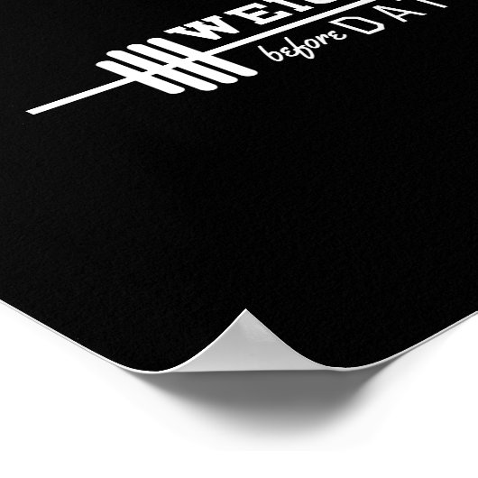 Poster Poids avant dates (Coin)