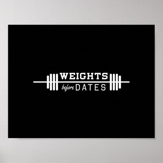 Poster Poids avant dates (Devant)