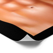 Poster Poids de la musculation de la musculation six pack (Coin)