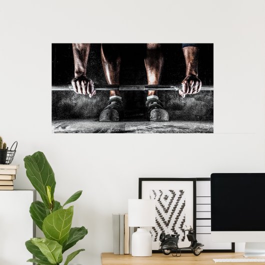 Poster Poids de levage (Bureau à domicile)