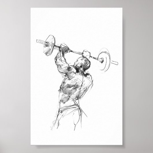 Poster Poids de levage (Devant)