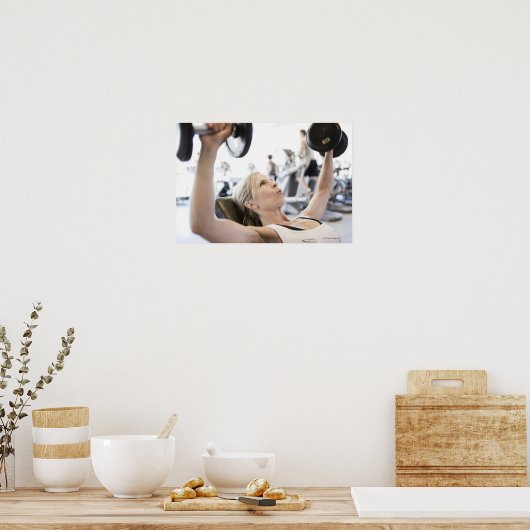 Poster Poids de levage des femmes (Cuisine)