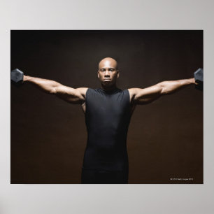 Poster Poids de levage pour homme, portrait