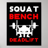 Poster Poids du banc d'entraînement (Devant)