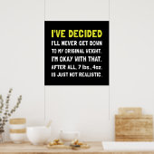 Poster Poids initial (Cuisine)
