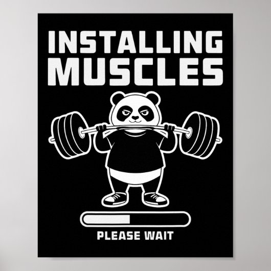 Poster Poids Installation Muscle Workout Pun Gym We (Devant)