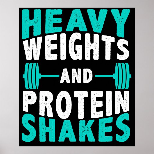 Poster Poids Lourds Et Pâtes De Protéines