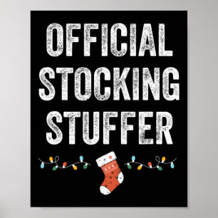 Poster Poids Officiel Stuffer Funny Correspondant Adulte