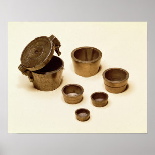 Poster Poids utilisés par les marchands et les apothécair