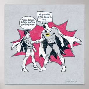 Poster Poignée Batman Et Robin En Perte
