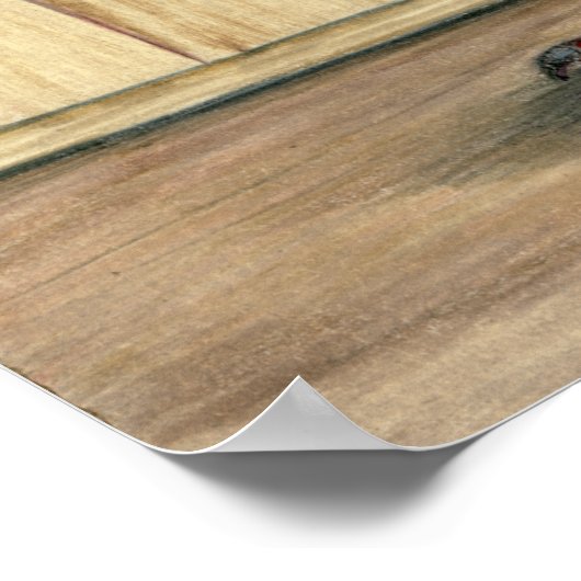 Poster Poignée bleue Pigeon Pigeon (Coin)