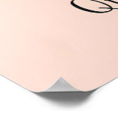 Poster Poignée Crescent Lune Line Art (Coin)