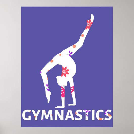 Poster Poignée d'alimentation à fleurs de gymnastique (Devant)