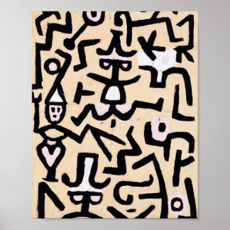 Poster Poignée de comédiens : Paul Klee 1938