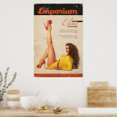 Poster Poignée de couverture fille "La déesse des jambes" (Cuisine)