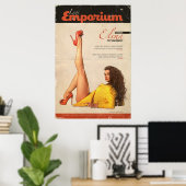 Poster Poignée de couverture fille "La déesse des jambes" (Bureau à domicile)