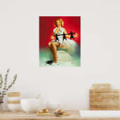 Poster Poignée de découpage vers le haut (Cuisine)