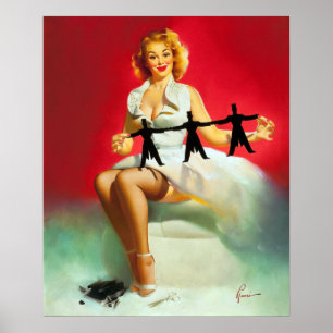 Poster Poignée de découpage vers le haut