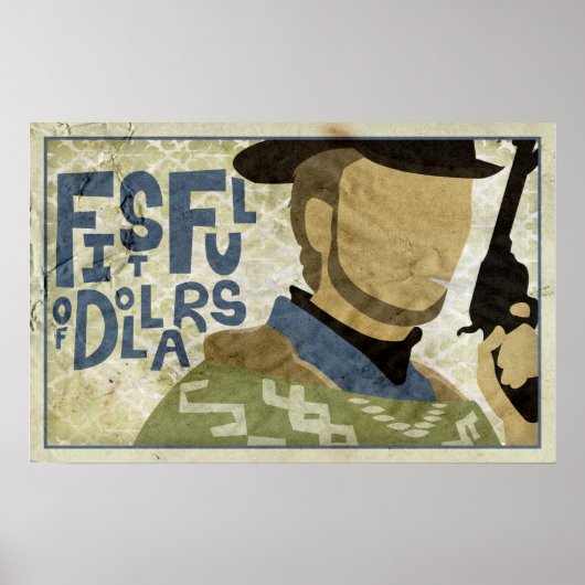 Poster Poignée de dollars (Devant)