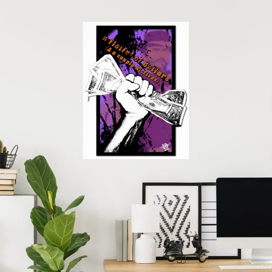 Poster poignée de dollars (Bureau à domicile)