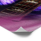 Poster Poignée de guitare violet Vortex (Coin)