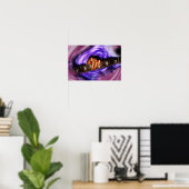Poster Poignée de guitare violet Vortex (Bureau à domicile)