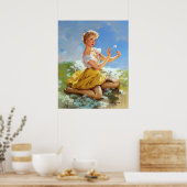 Poster Poignée de marguerite vers le haut (Cuisine)