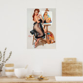 Poster Poignée de peintre vers le haut (Cuisine)