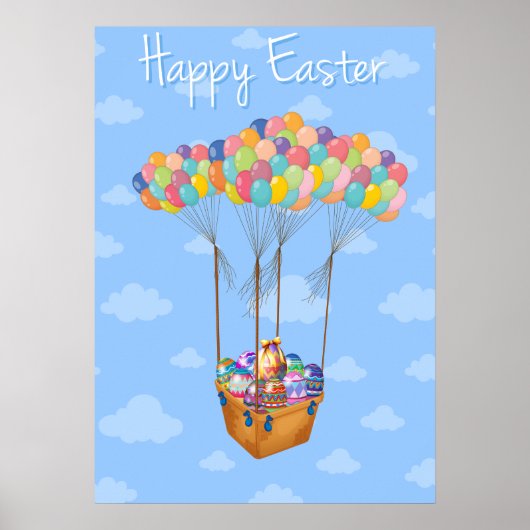 Poster Poignée D'Oeufs De Pâques (Devant)